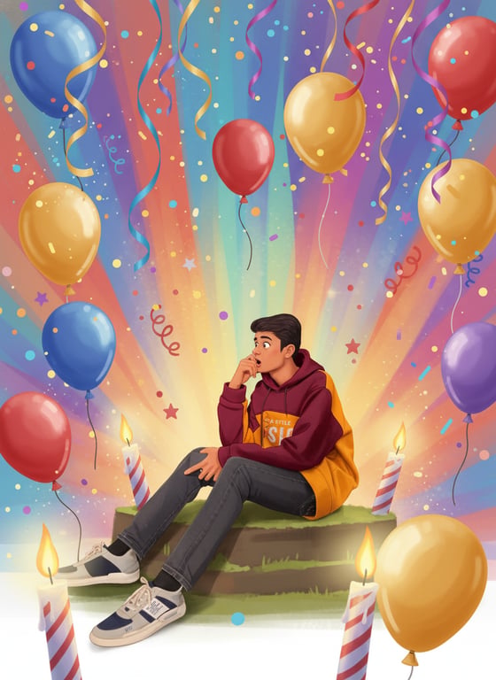 Example birthday card design for brother