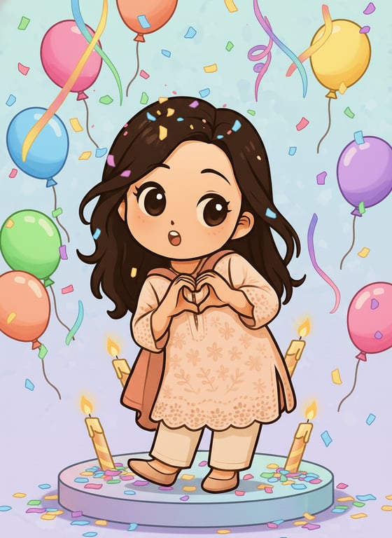 Example birthday card design for mother